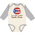 thumbnail image 3 of Inktastic I'm So Cute, I Must Be Puerto Rican Sunflower Boys or Girls Long Sleeve Baby Bodysuit, 3 of 5