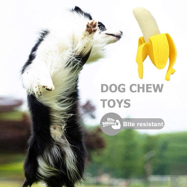Juguete masticable para perros simulación de goma suave fruta plátano mordida interactiva suministros molares Hugtrwg Para estrenar