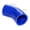 Blue, variant on 45 Degree ID 51mm 2" Diameter 2.5" One Leg 5mm Thick 4-Ply Elbow Coupler Hose