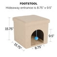 thumbnail image 3 of FurHaven Pet Products Small Pet House Footstool for Dogs & Cats - Sand, 3 of 10