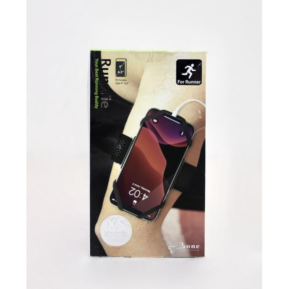 Bone Run Tie Running Phone Holder for Wrist or Forearm, Fits Phone Size 4-6.5" XS