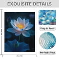 thumbnail image 3 of Diamond Art Kit for Adults, Lotus Blossom Serenity Diamond Painting for Adults Beginners, DIY Diamond Art Painting Kits, 5D Diamond Painting Crafts for Home Decor 12x16 Frameless, 3 of 7