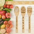 thumbnail image 4 of 6Pcs Friendship Bamboo Cooking Utensils Wooden Engraved Cooking Spoons Set for Kitchen House Warming Gift Carving Kitchen Bamboo Spatula Set Wood Cooking Spoon, 4 of 6