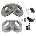 thumbnail image 2 of TRQ Front & Rear Ceramic Brake Pad & Rotor Kit w/Chemicals for Hummer Truck SUV BKA17699 Fits select: 2006-2010 HUMMER H3, 2009-2010 HUMMER H3T, 2 of 6