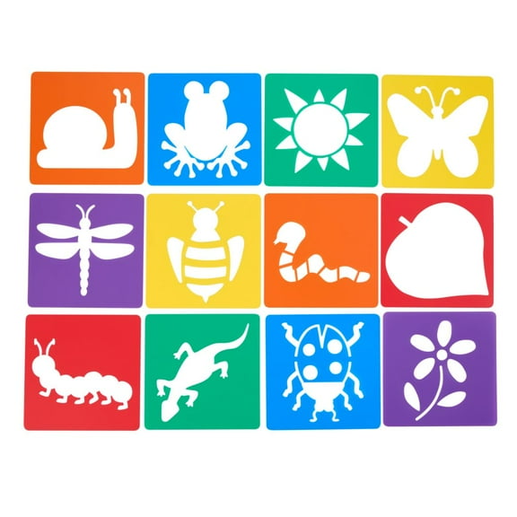 Colorations Garden Stencils - Set of 12 Designs