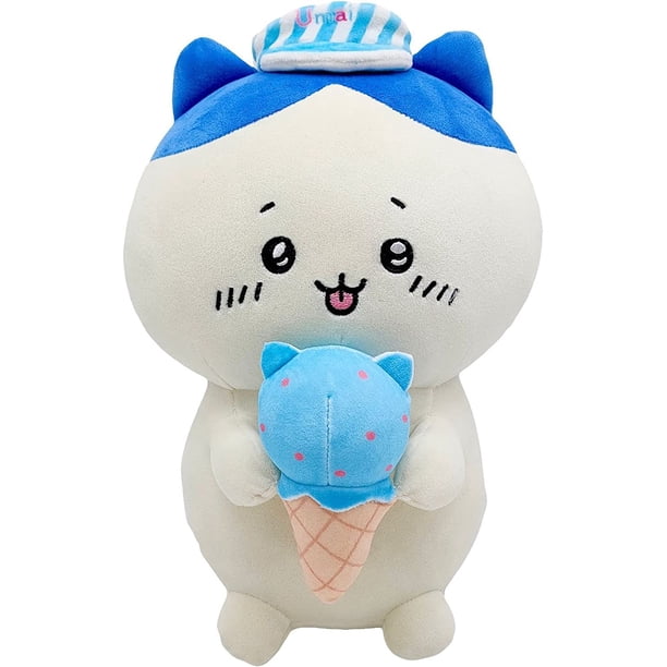 Xishao Juguete de Peluche Chiikawa Sweets, 3 Piezas A Sets Lindo muñeco de Peluche de Animal Relleno, muñeco de Helado for niñas, Conejito Gato Oso de Peluche (Color : C, Size : 27cm) C 27cm C 27cm Xishao Juguetes