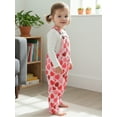 thumbnail image 4 of BemeyourBBs Toddler Baby Girl Valentines Day Outfit Heart Overalls Romper Print Sleeveless Pants Jumpsuit with Pockets Spring Summer Clothes, 4 of 9