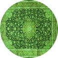 thumbnail image 1 of Ahgly Company Indoor Round Persian Green Traditional Area Rugs, 7' Round, 1 of 1