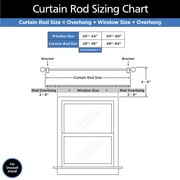 Mainstays Madelyn Adjustable Café Curtain Rod Set, 7/16 in Diameter, 28-48 in