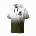 thumbnail image 2 of Mens Sun Hoodie UPF 50+ Short Sleeve Hooded Sun Tee, Relaxed Fit Quick Dry Uv Protection Fishing Shirt Camping Top Dark Green M, 2 of 4