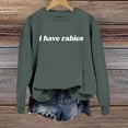 thumbnail image 3 of TINZ Femmes Quotidien Maison Extérieur Entraînement Manches Longues Col Rond T-Shirt Haut Chandail Imprimé Blouse de Rue Mode Urbaine Dames Shorts Ensembles Lingerie Légère Chandails Légers Femmes, 3 of 4
