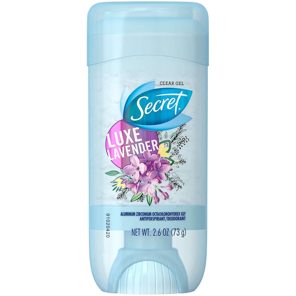 Secret Antiperspirant and Deodorant for Women, Original Clear Gel, Luxe