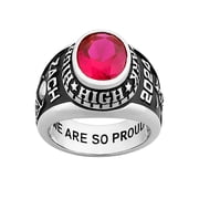 Order Now for 2025 Graduation, Freestyle Men's Celebrium Classic Oval Stone Class Ring, Personalized, High School or College