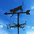 thumbnail image 5 of Roof Weather Vane with Animal Silhouette Figurine Garden Stake Weathervane Cat, 5 of 6