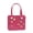 Rose red (with decoration), variant on Eyucdvc Multifunctional Waterproof Handheld Storage Tote Bag, Portable Hollow Design Carry Bag with Detachable Decor Ornaments for Picnic Beach Shopping