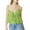 Green, variant on French Style Elegant Pleated V Neck Sleeveless Blouse Top For Women Casual Wear