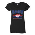 thumbnail image 2 of Wild Bobby Paraguay Flag Heart Vamos Paraguay Graphic | Women's Novelty T-Shirt | Soccer Football Fan Game Day Gift for Her Women Standard V-Neck Tee, 2 of 5