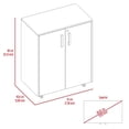thumbnail image 2 of Unique Design - Four Caster Double Door Cabinet for Kitchen Decor, 2 of 6