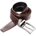 thumbnail image 5 of Marino Reversible Leather Belt For Men - Classic Dress Belt 1.25" Wide - With Removable Rotating Buckle, 5 of 5