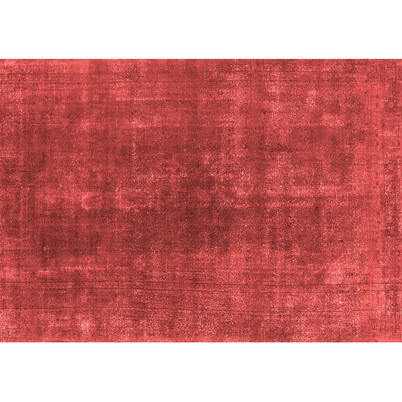Ahgly Company Indoor Rectangle Oriental Red Industrial Area Rugs, 7' x 9'
