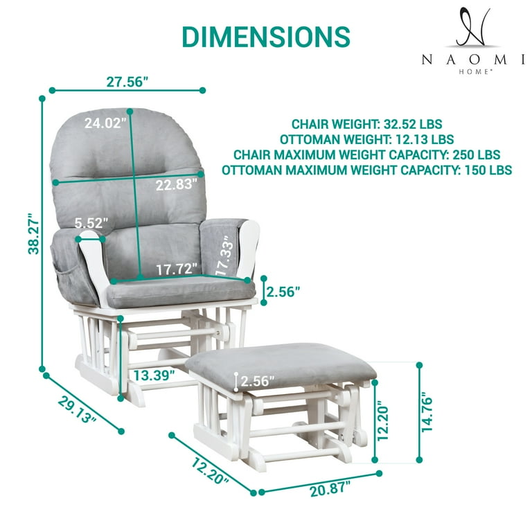 Glider and ottoman set sale