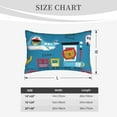thumbnail image 6 of Fotbe Transportations With Cute Animals Pillow Cases - Envelope Closure - Luxury, Extra Soft, Cooling Pillow Covers - Wrinkle, Fade, Stain Resistant-14"x20", 6 of 9