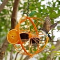 thumbnail image 4 of Comedero para pájaros de doble anillo, colibrí de Metal, Patio exterior, pájaros, balcón naranja, comedero para pájaros al aire libre, 1 unidad JM, 4 of 5