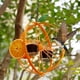 thumbnail image 3 of Comedero de pájaros de doble anillo de colibrí de Metal, comedero para pájaros al aire libre para patio, pájaros, balcón naranja, comedero para pájaros al aire libre, 1 pieza ER, 3 of 5