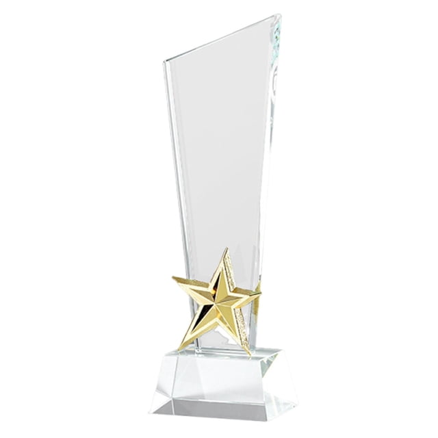 Trofeo de premio al empleado del mes. Un recuerdo y objeto decorativo hecho a mano. Estilo C
