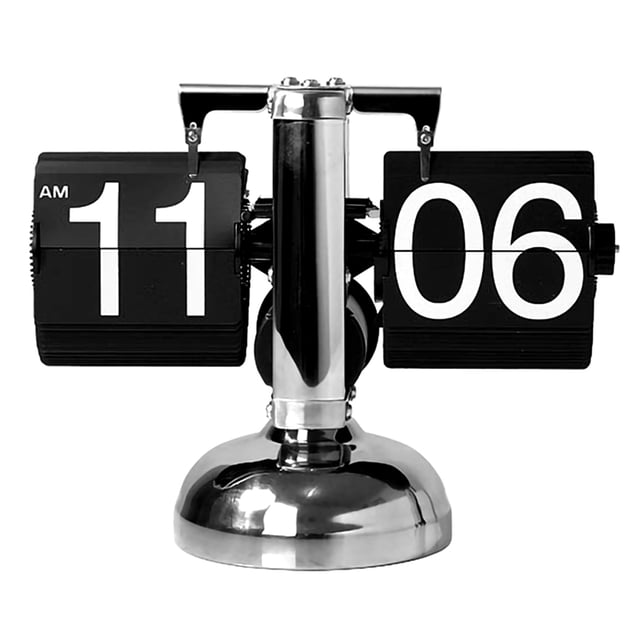 Reloj Reloj de mesa digital Decoración Forma de equilibrio Reloj de mesa Cumpleaños Regalo de vacaciones Accesorio Yuarrent HA003516-00B
