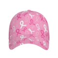 thumbnail image 2 of Yiaed Breast Cancer Awareness (3) Print Cap Adjustable Size for Running Workouts and Outdoor Activities All Seasons, 2 of 5