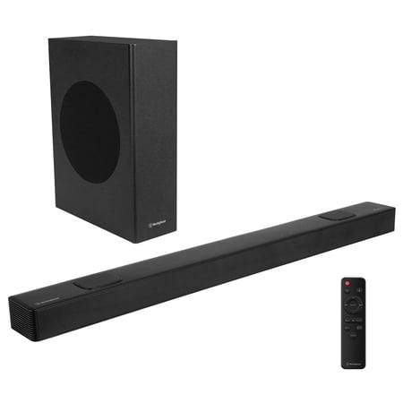 Westinghouse 5.1.2 Channel Soundbar for Smart TV  200W Surround Sound w/Dolby Atmos & Dolby Digital Plus Wireless Subwoofer Height Speakers Home Theater Audio Bluetooth Roku TV Ready