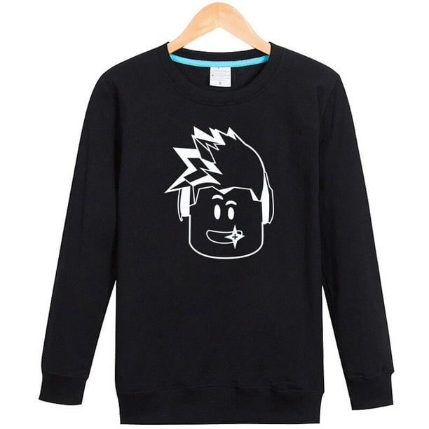 Roblox-suéter de cuello redondo para niños y adultos, chaqueta periférica, camisa de fondo, estilo informal de manga larga, primavera y otoño