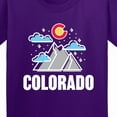 thumbnail image 4 of Inktastic Colorado Mountains and Clouds Youth T-Shirt, 4 of 5