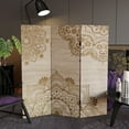 thumbnail image 6 of 4 ft. Short Double Sided Mandala on Oak Canvas Folding Screen, 6 of 7