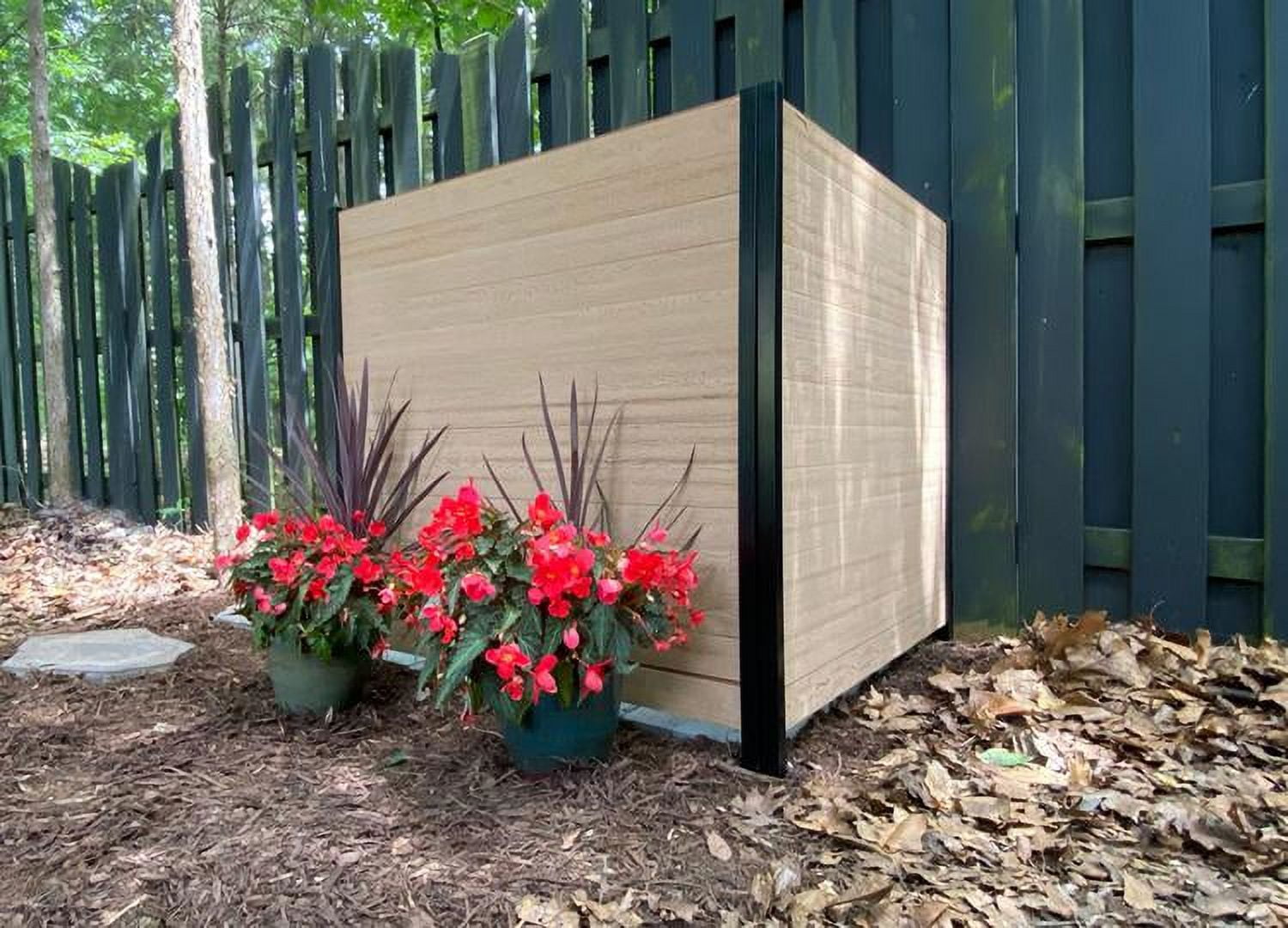Enclo Privacy Screens Holzzaun – Sichtschutz Für Garten Ohne Graben, 2 Paneele 96,5x106,7 Cm