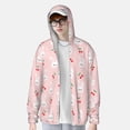 thumbnail image 3 of Picia Rabbit And Cherry Women's Men's UPF 50+ Sun Protection Hoodie Shirt Long Sleeve SPF Fishing Outdoor UV Hiking Lightweight Shirts-Large, 3 of 9