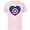 Soft Pink, variant on Marvel Captain America Avengers Heart Love Valentine’s Day - Short Sleeve Cotton T-Shirt for Adults - Customized-Navy