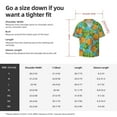 thumbnail image 5 of Balery Pineapple Camisa Casual de Manga Corta con Botones para Hombre, Texturizada, Estilo Cubano, para Playa, Verano-Small, 5 of 5