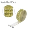 thumbnail image 2 of Uxcell 3Roll 1 Yard 12mm Self Adhesive Crystal Rhinestone Ribbon for Crafts Project, Lemon Yellow, 2 of 5