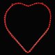 thumbnail image 1 of Escultura con motivo de cuerda de luces LED en forma de corazón rojo para San Valentín, decoración para el día de San Valentín, 1 of 5