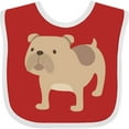 thumbnail image 3 of Inktastic Bulldog Boys or Girls Baby Bib, 3 of 4