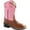 Tan Canyon/Pink, variant on Old West Toddler's Broad Square Toe Boots