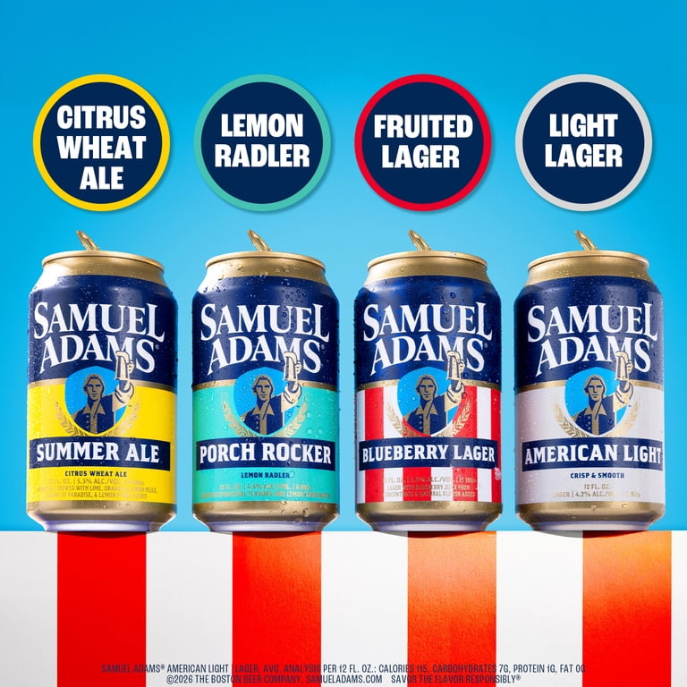 アマルガム　クリス4枚セット Samuel Adams Seasonal Variety Craft Beer, 12 pack, 12 fl. oz. Cans