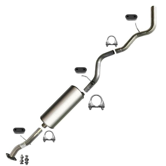 Northeastern Exhaust | Stainless Steel Resonator, Intermediate Pipe & Muffler Exhaust System Kit Fits 2001–2006 Chevrolet Tahoe 4.8L | Direct-Fit Replacement