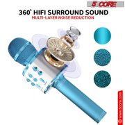 5 Core Microphone Wireless Karaoke Mic With Speaker 3 in 1 Portable Bluetooth Microfono Inalambrico