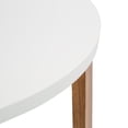 thumbnail image 5 of Kate and Laurel Rioux Round Coffee Table, 26 x 26 x 18, White and Natural Wood, Wooden Coffee Table, 5 of 6