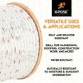 thumbnail image 4 of X-pose Safety Poly Combo 3 Strand Safety Rope - 3/8 In. x 600 Ft. - UV Coated Polypropylene Rope - for Fall Protection, Ladder Safety, Climbing, Arborist Rigging Equipment, Roofing Harness, 4 of 6