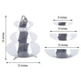 thumbnail image 3 of Efavormart 3 Tier 14" Metallic Silver Cardboard Cupcake Stand Cupcake Holder Dessert Stand, 3 of 5