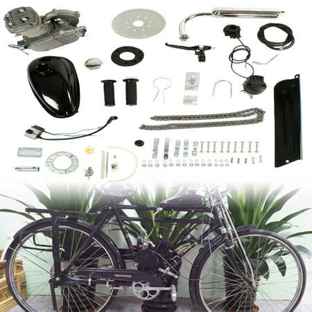 Ktaxon 50cc Powerful Pull Start 2-Stroke Cycle Motor Engine Gas Kit Motorized Bike Petrol Gas Bicycle (Best Bike Engine Kit)